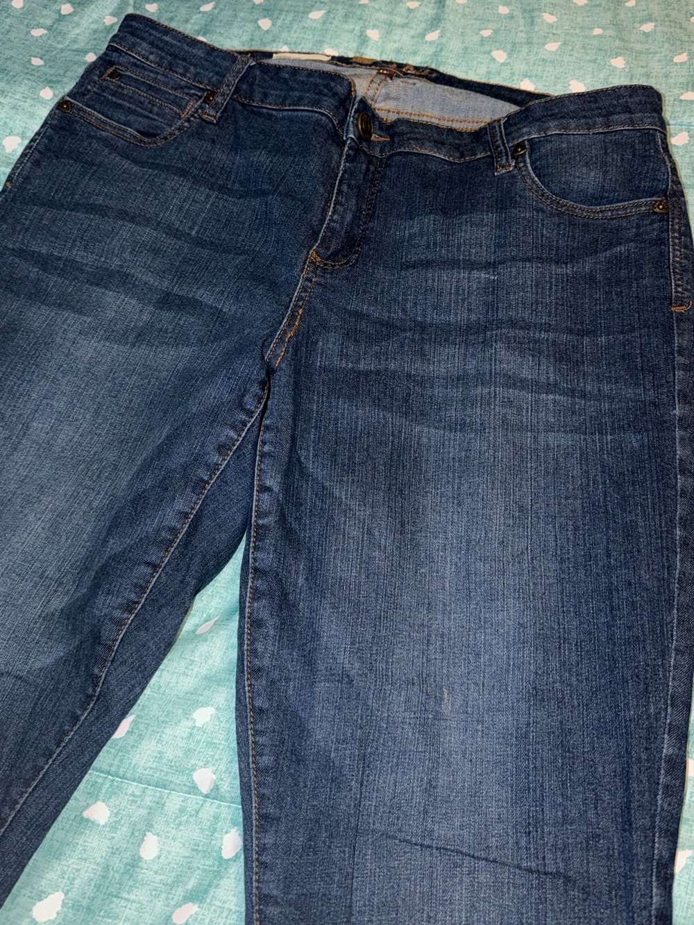 Kut from the Kloth Cropped Dark Blue Skinny Jeans